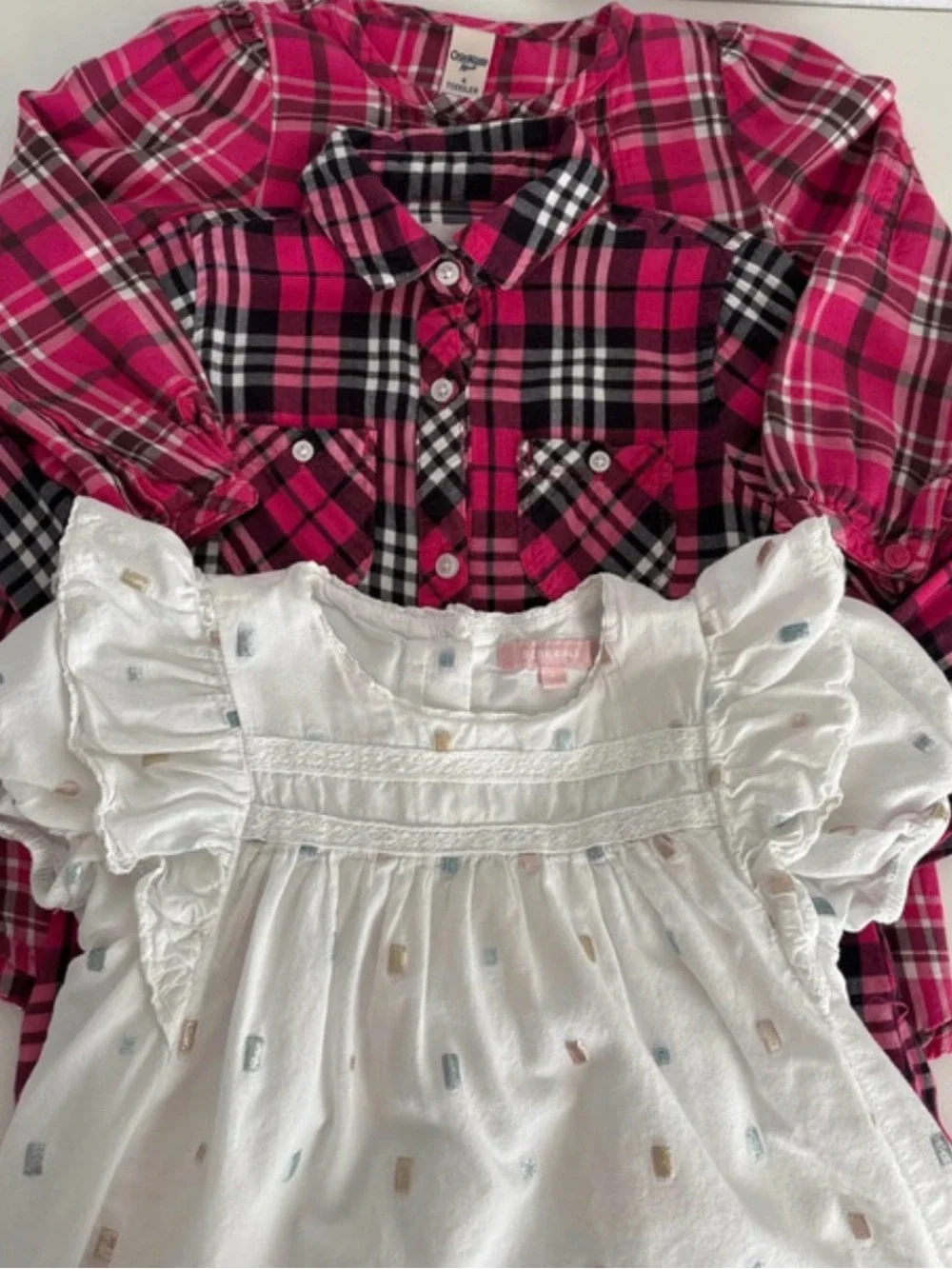 3 diferents girl shirts Set of 3- pieces 4T